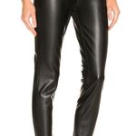 Pistola  Aline leather High Rise Skinny Pants in Slate Black Photo 3