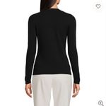 Lands' End LANDS’ END Classic CASHMERE Black Women's crew neck sweater Size XS Extra Small Photo 1