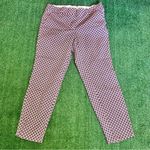 J.Crew Caffé Capri, red floral pants Photo 4