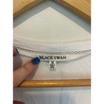 Black Swan  womens romper white cotton size M sleeveless faux wrap Photo 2