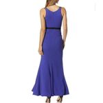 Dress the Population Semi Formal Dress Long Blue Sexy Plunge Neckline XXL New Photo 4