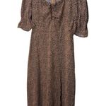In The Style  Plus x Olivia Bowen milkmaid maxi dress in brown leopard print Photo 3