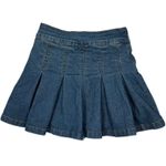 Dazy Pleated Jean Micro Mini Skirt/Skort Small/XS* Faded Dark Wash Denim Y2K 80s Blue Size undefined Photo 1