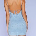 Oh Polly Embellished Cowl Neck Mini Dress Photo 1