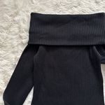 Madewell Top Off-Shoulder Long-Sleeve Ribbed Black XXS NWT New Photo 6