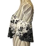 My Story Black & White Print Cropped Tank Top Cami Women Sz S Photo 3