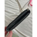 Vintage Bon Goût 70s Velvet Logo Crossbody Gray Black Silver Chain Leather Photo 7