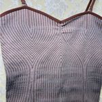 Free People  Brown white Ribbed Bustier Bodysuit xs/s like new condition Photo 2