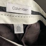 Calvin Klein  Dress Pants Women’s size 6 Windowpane Plaid Burgundy Photo 7