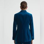 Reiss Velvet Single Breasted Suit Blazer in Blue UK6 Photo 4