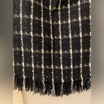 Tory Burch  Marisol Mini Tweed Skirt Holiday Black Stitch Plaid Fringe 8 Fall Photo 7