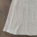Anthropologie Woolloomooloo Australian Hand Knits Bouclé A-Line Knee Length Skirt Cream Small Photo 3
