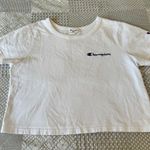Champion  Heritage White Crop T-Shirt Large Photo 1