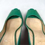 Christian Louboutin  Une Plume 140 Patent Leather Cork Platform Wedge Pump Heels Photo 5