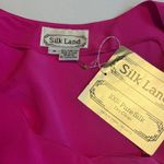 Silk Land Pink Scalloped Neck Sleeveless 100% Pure Silk Tank NWT Top M Career # Pink Size M Photo 4