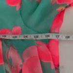 Handmade Vintage Style Maxi Dress Poppy Green Print Size Small Photo 8