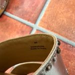 Free People  Metallic Studded Ankle Strap Sandals Size 10 Photo 7