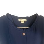 Monteau  Navy Blue Short Flutter Sleeve Belted Waist Pants Jumpsuit Women Sz XS Photo 6