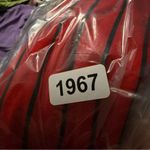 Heart & Hips Striped Red Bodysuit Red Size L Photo 3