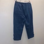 Blair  Blue Casual Pull On Pants Denim Medium High Rise Capri Photo 4