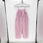 Old Navy Waist-Defined Linen-Blend Cropped Smocked Cami Jumpsuit pockets size 2X Photo 1