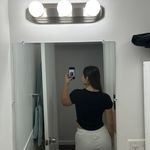 Old Navy Black Basic Tee Ribbed Photo 2