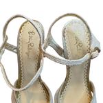 Lilly Pulitzer  Shoes Womens Size 9.5 Gold Wedge Strappy Sandals Ankle Strap Photo 2