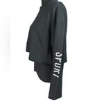 Victoria Sport Long Sleeve Shirt – Black with Silver Sparkle Logo on Sleeves Photo 1