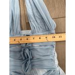 Maygel Coronel Villadiego Dress Artic Blue Elegant Floral Applique NWOT OS $690 Size undefined Photo 2