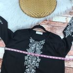 Love Sam  black boho‎ embroidered blouse Photo 4