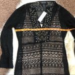 Colleen Lopez mesh lace floor length dress size 2 Black Photo 5