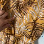 Luxe  Mustard and Brown Leaf Print Blouse Photo 4