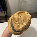 NWOT | small rounded straw‎ hat with fabric Photo 2