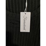 Fantaslook Sweater Womens XL Black Ribbed Full Button Accent Long Sleeve NEW Photo 7