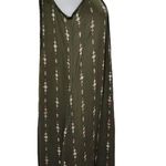 Sonoma olive floral pintuck swingbdress size small Photo 4