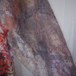 Tower in France 1X Orange Lavender Ruffle Top Plus Photo 3