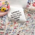 Old Navy Fitted Ruffle Smocked Top Pink Ditsy Floral Print Cotton Plus Size 3X Photo 6