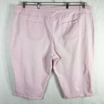 Woman Within  Plus Size 32W Capri Jeans Light Pink High Rise Natural‎ Fit 818 Photo 1