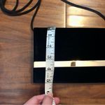 Elegant Faux Velvet Back Crossbody Evening Purse Black Photo 5