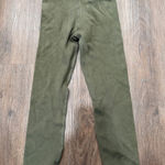 Good American ‎ Olive Green Ribbed Knit High Waist Leggings Tights Yoga Pants Photo 0