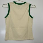 With Jean With Jéan A-League Tank in Cream with Green Trim Size Small NWT Photo 2