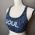 Lululemon Soul Cycle Energy Sports Bra Leopard Camo Blue Nile Multi 8 W2BKBS Photo 4