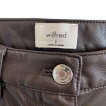 Aritzia The Melina Pant Vegan Leather in Rich Mocha Brown Size US 2 Photo 8