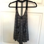 Nike Grey Striped Racer Back Dri Fit Tank Size L Photo 4