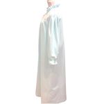 gilligan and o'malley Vintage Gilligan Zip & O'Malley Green Housecoat Robe Floral Lace M Photo 2