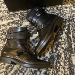 Saint Laurent Army 20 Buckle Boot in Kangaroo Embossed Leather Photo 1