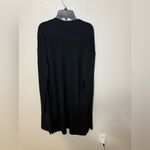 MM.LaFleur  Classic Black duster Cardigan size L merino wool Photo 3