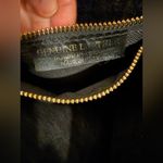 Bevini Modena Black Genuine Leather Tote Crossbody Purse Gold Studs Photo 6