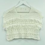 Vintage Cottagecore Cable Knit Cropped Sweater Size XXS Photo 1