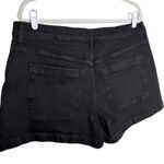 Madewell  High-Rise Comfort Stretch Denim Emmett Jean Shorts Size 33 Black New Photo 6